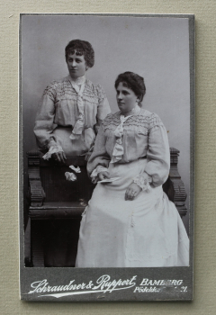 Foto auf Karton Bamberg / 1900-1920 / Frauen Kleider Mode